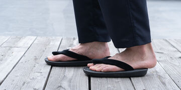 OJOJO 01 / Black Strap / Artificial Leather Insole,Black, small image number 7