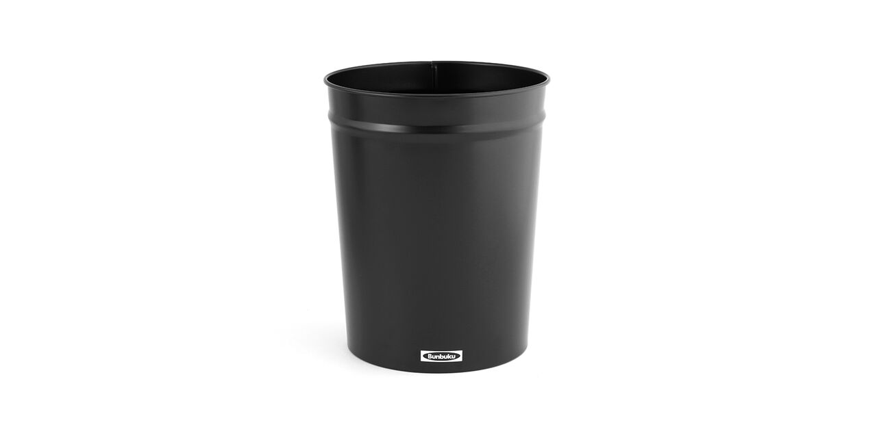Tapered Waste Basket,Black, large image number 0