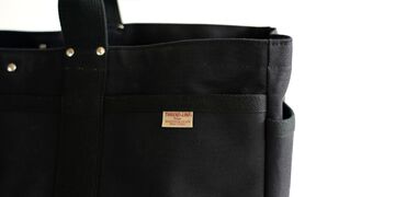 Heavy Canvas Tool Tote,Black, small image number 3