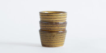 Tetsuzo Ota Pottery Soba Choko Cup Yellow,, small image number 2