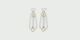 Glass Beaded Earrings Acropolis,White, swatch