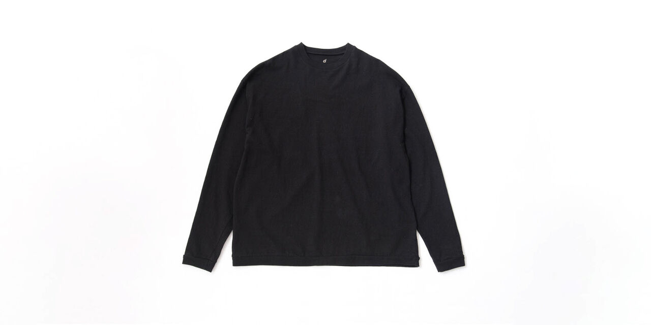 CREW NECK T SHIRT 블랙 S,Black, large image number 0