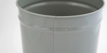 Tapered Waste Basket,Gray, small image number 1