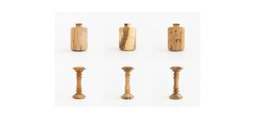 Wooden Flower Vase ”Cylinder”,, small image number 4