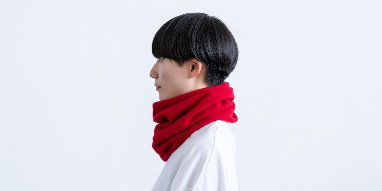 Wool Snood,Red, large image number 1