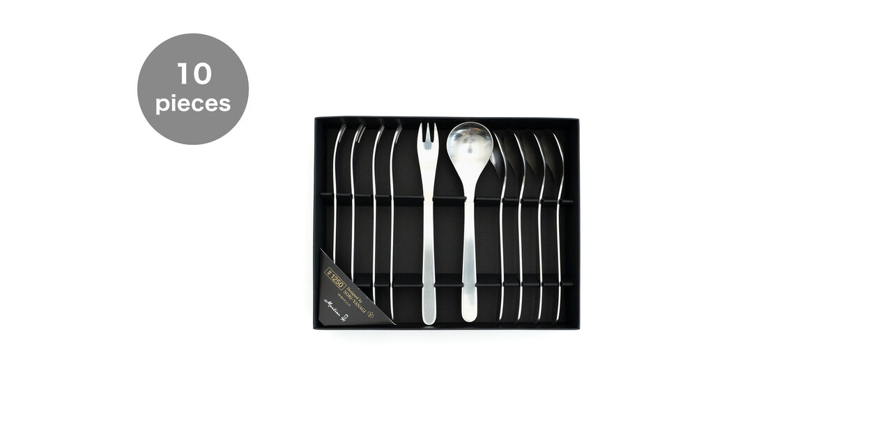 Sori Yanagi 10-Piece Tea Spoon and Hime Fork Set,, large image number 0