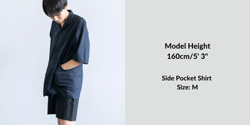 Side Pocket Shirt,Black, small image number 6