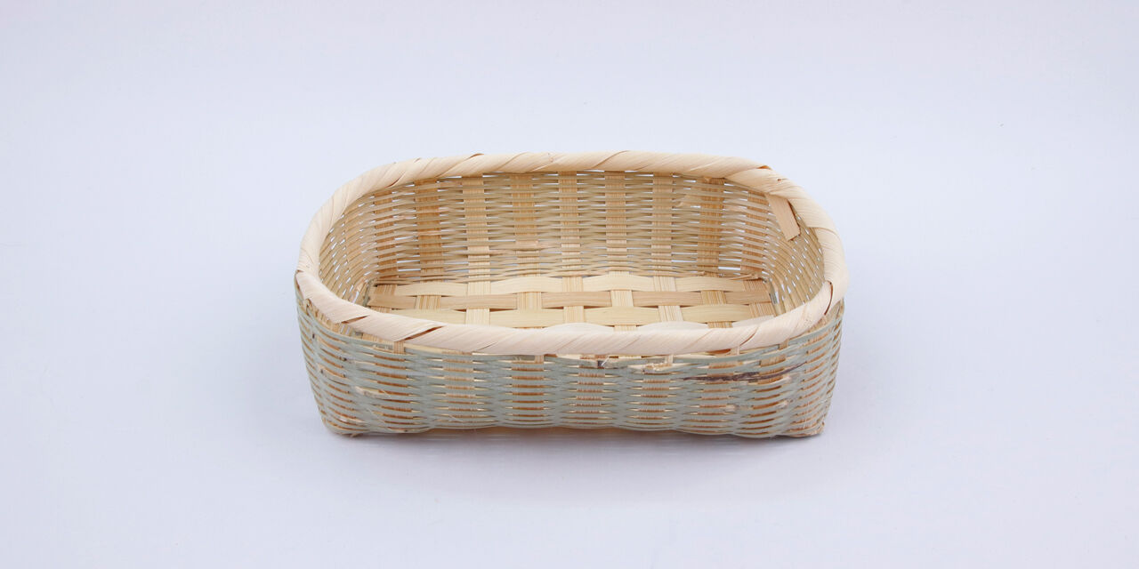 Bamboo Crafts Basket Square M,, large image number 1