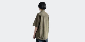 사이드 포켓 셔츠 (염축가공) 카키 L,Khaki, small image number 3