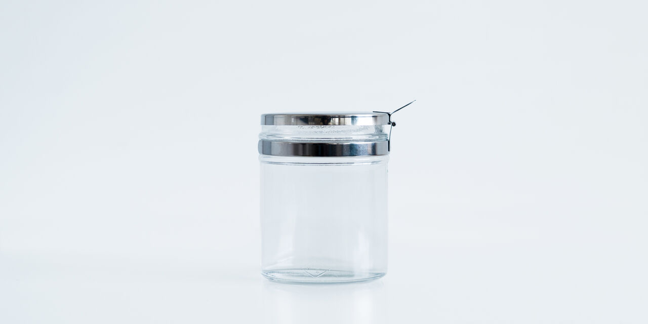 Glass Jar Clear M,Clear, large image number 0