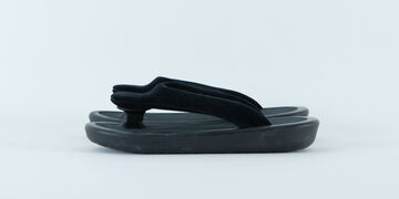 OJOJO 01 / Black Strap / Artificial Leather Insole,Black, small image number 0