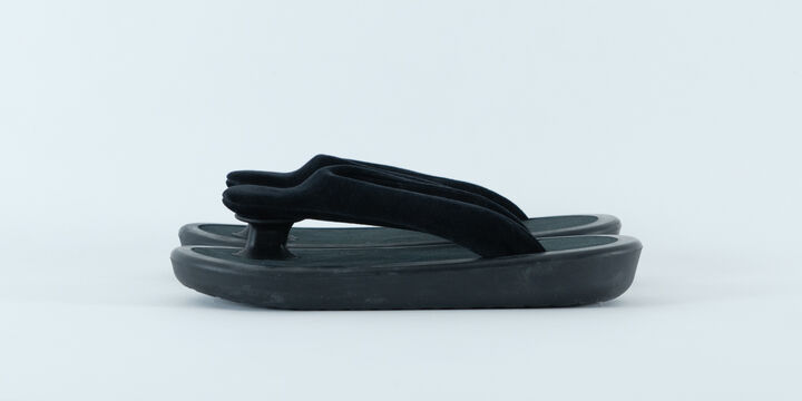 JOJO Sandals / Black Strap / Artificial Leather Insole,, medium