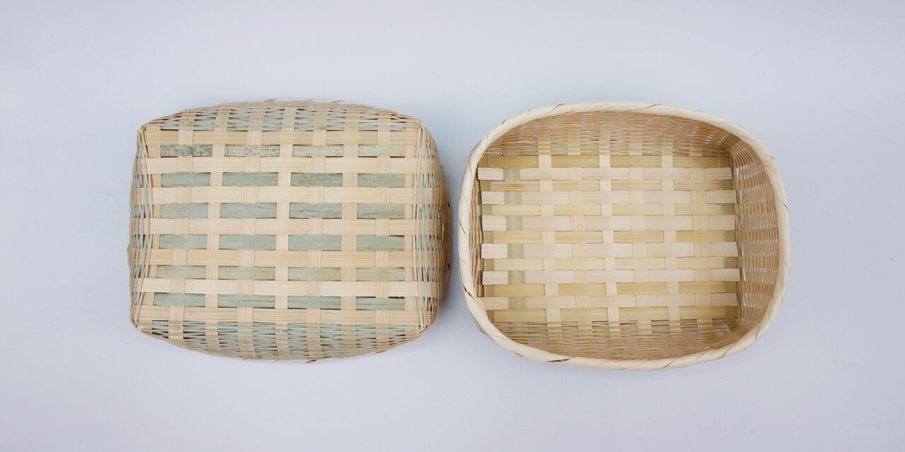 Bamboo Crafts Basket Square L,, large image number 1