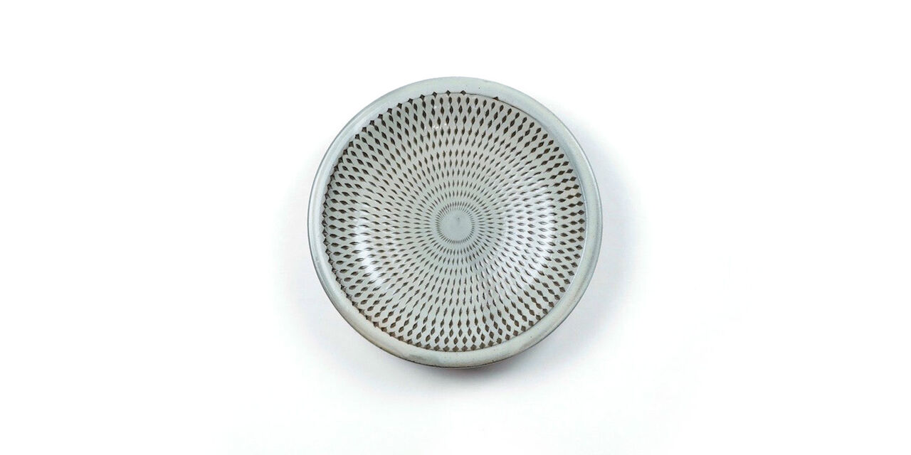 Tetsuzo Ota Pottery Ceramic Plate 6 Inch White,, large image number 0