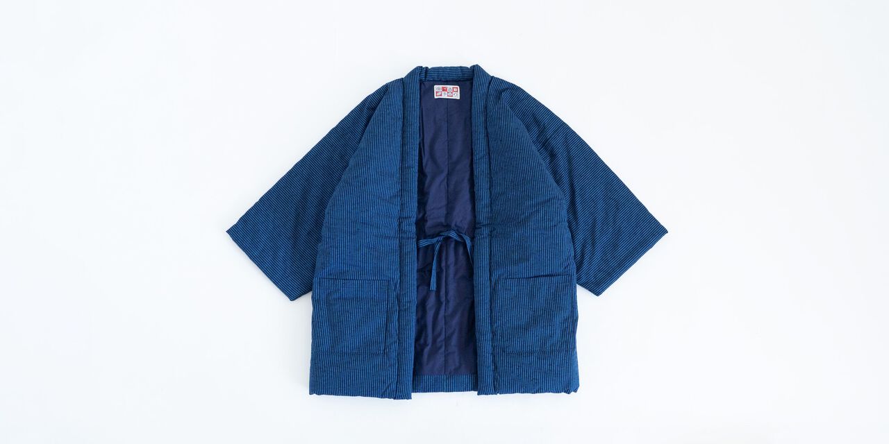 HANTEN, Japanese style short coat Traditional stripe,Traditional Stripe, large image number 1