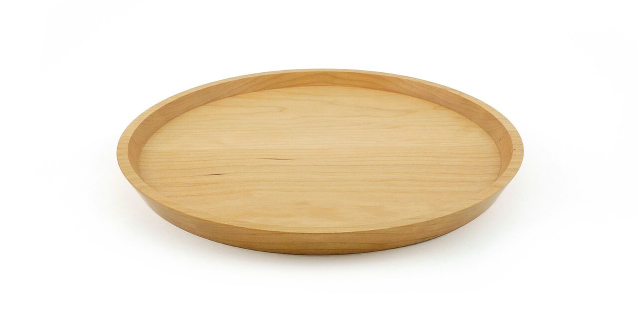 d Wooden Tray Round,, large image number 1