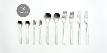 SUNAO 10-Piece Stainless Steel Cutlery Set,, small image number 0