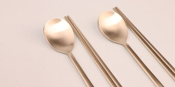 Brasswear Spoon/Chopsticks set for two people,, small image number 2