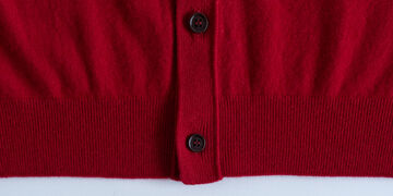 CREW NECK CARDIGAN 레드 L,Red, small image number 6