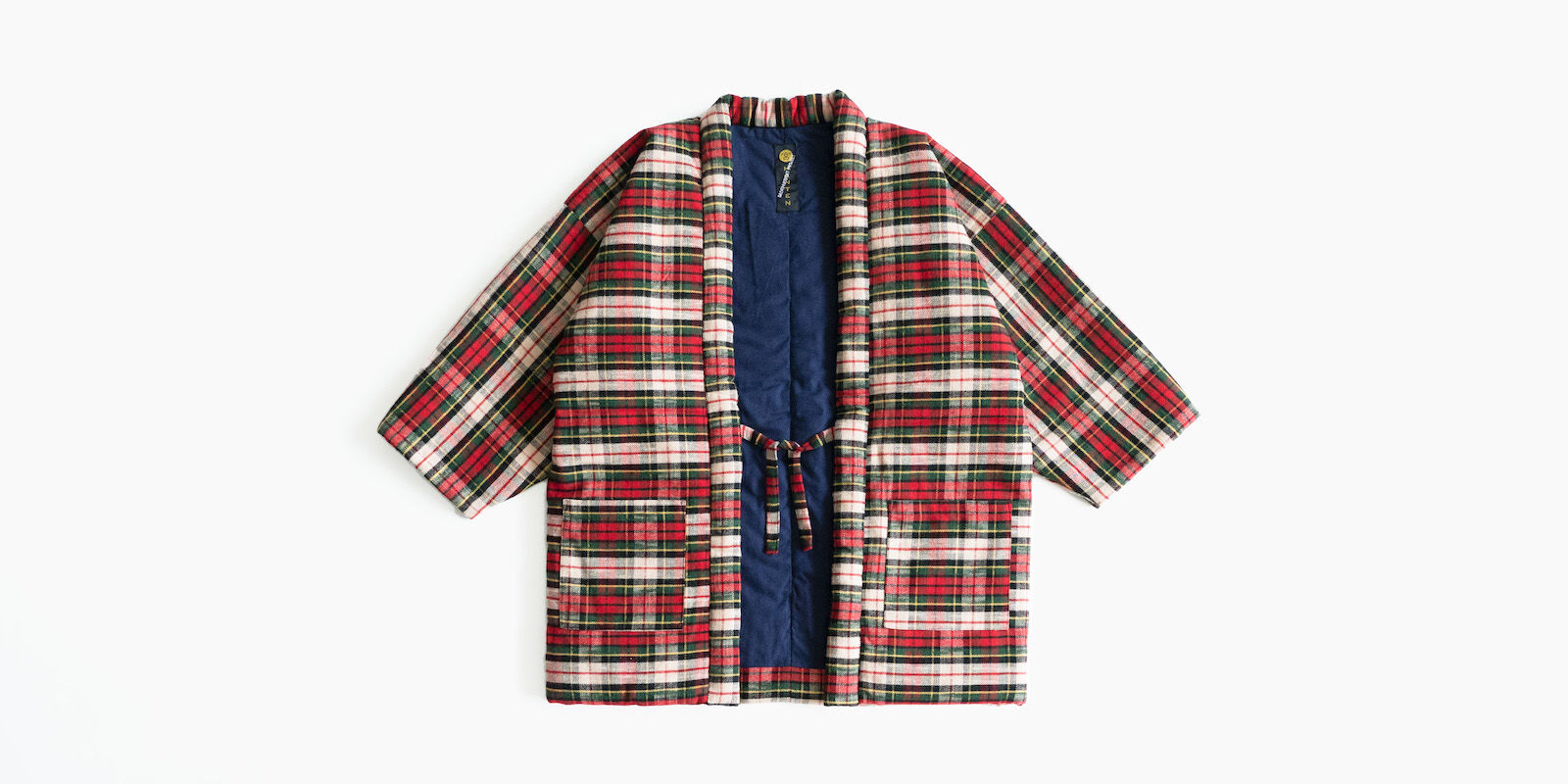 HANTEN Japanese style short coat Red checked