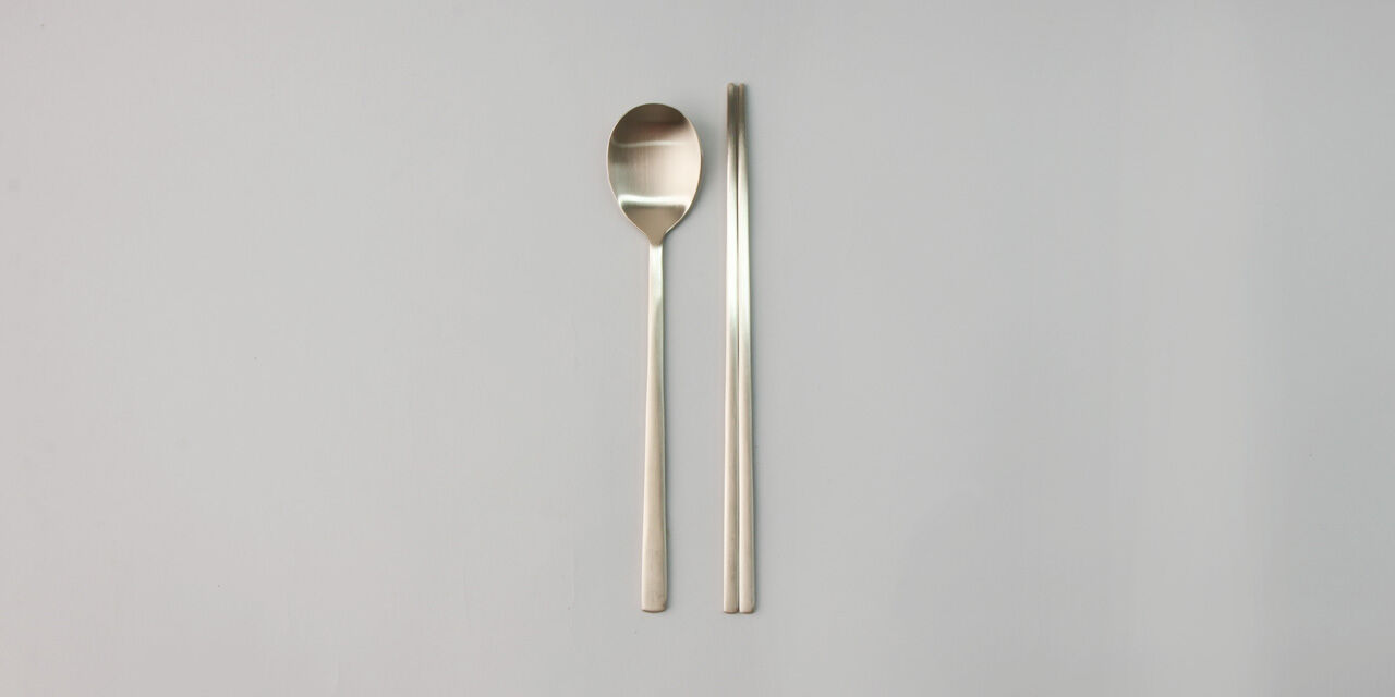 Brasswear Spoon/Chopsticks set for one person,, large image number 0