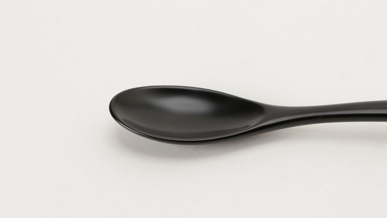 WAJIMA KIRIMOTO Urushi Spoon Black,Black, large image number 2