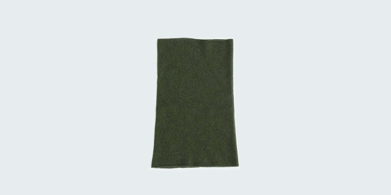 Wool Snood,Dark green, large image number 2