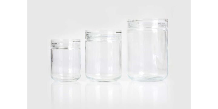 원형 유리 보존용기 L,, medium