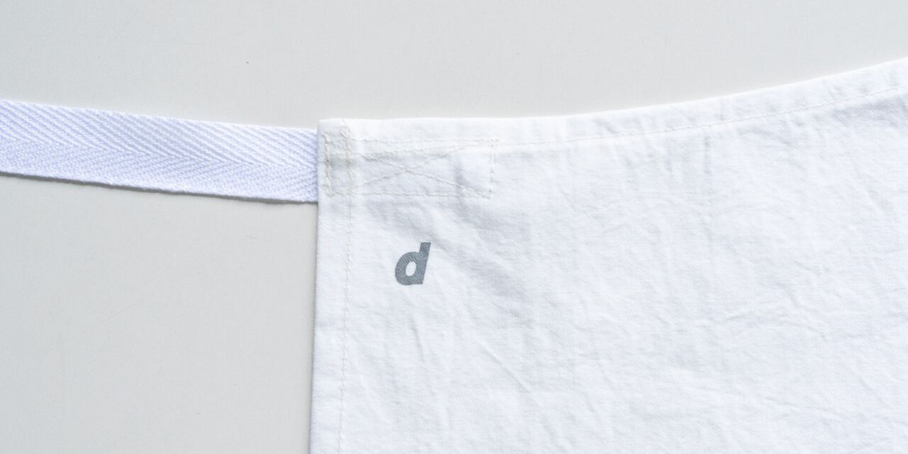 Multi-purpose Cotton Apron with Pockets,White, large image number 3