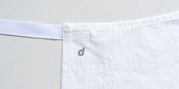 d Multi-purpose Cotton Apron with Pockets,White, small image number 3