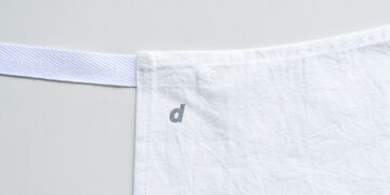 Multi-purpose Cotton Apron with Pockets,White, small image number 3