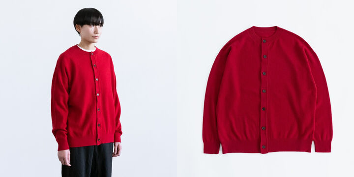 CREW NECK CARDIGAN,, medium