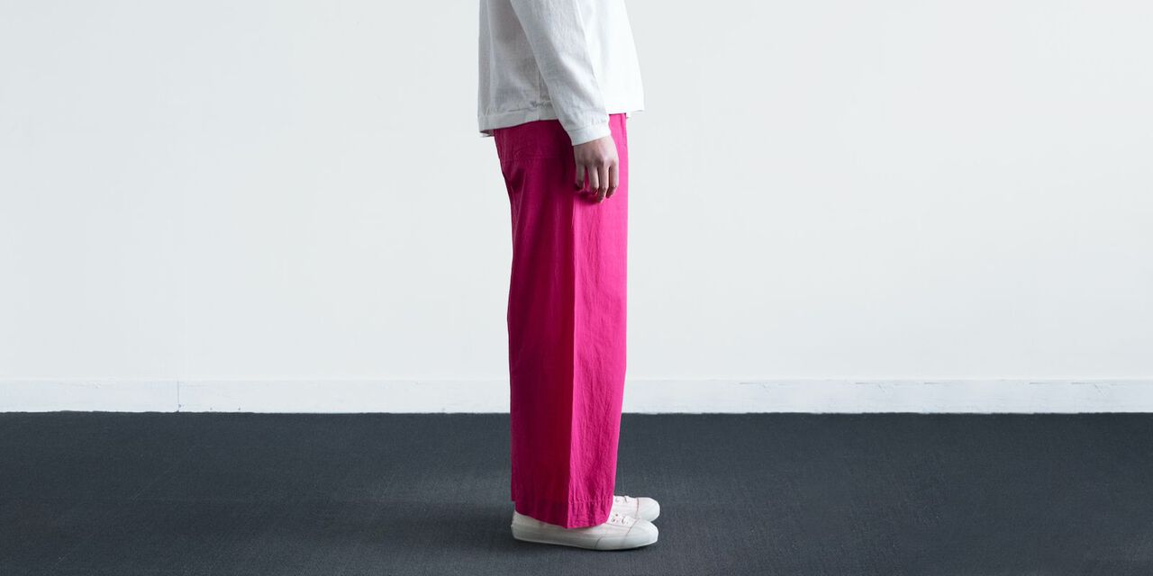 카고 팬츠 (염축가공) 핑크 L,Pink, large image number 2