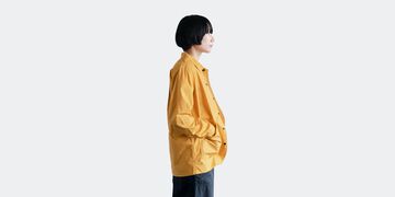 백 포켓 셔츠 머스타드 L,Mustard, small image number 3