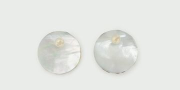 Maki-e Lacquer Art Earrings "Morrocan" Round,, small image number 5