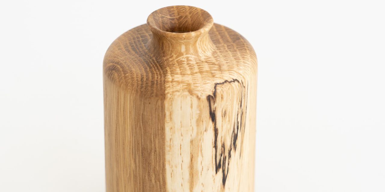 Wooden Flower Vase ”Cylinder”,, large image number 2