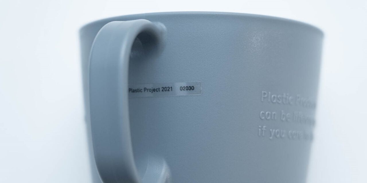 Long Life Plastic Project 2021 Mug,Navy, large image number 6