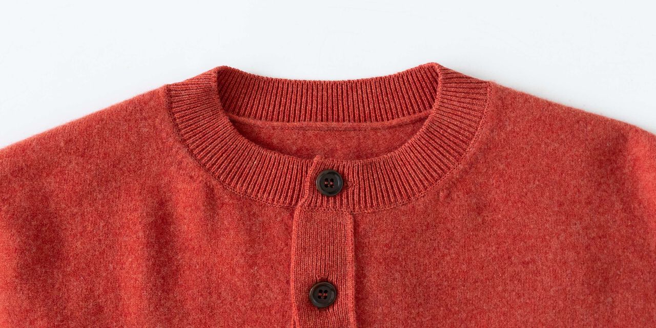 CREW NECK CARDIGAN 버밀리온 M,버밀리온, large image number 3