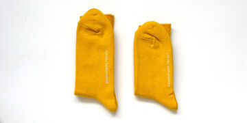 오리지널 코튼 양말 옐로우 25-27cm,Yellow, small image number 2