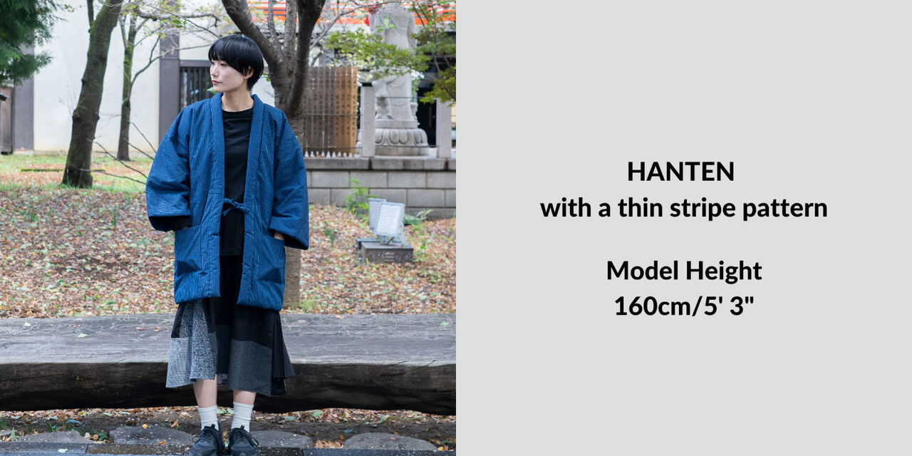 HANTEN, Japanese style short coat Traditional stripe,Traditional Stripe, large image number 9
