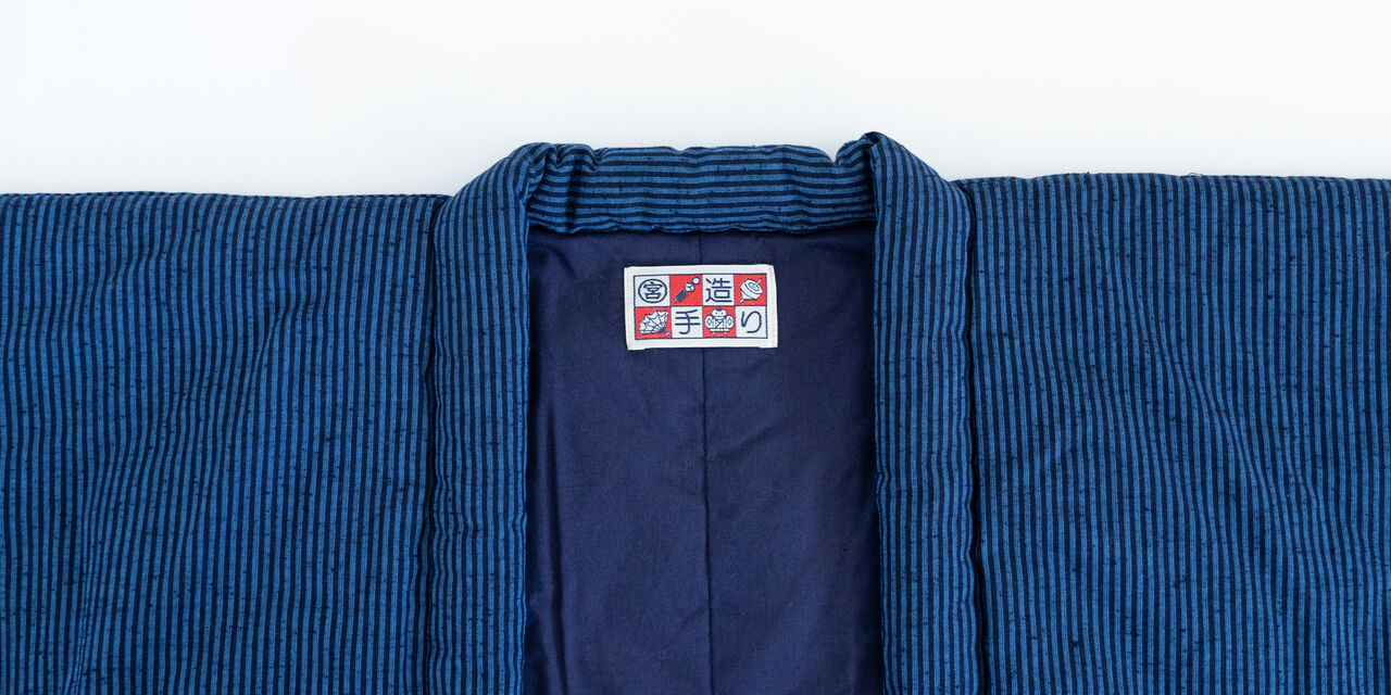 HANTEN, Japanese style short coat Traditional stripe,Traditional Stripe, large image number 2