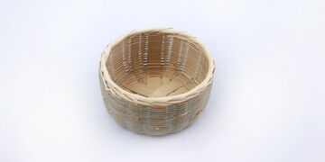 Bamboo Crafts Basket Round S,, small image number 2