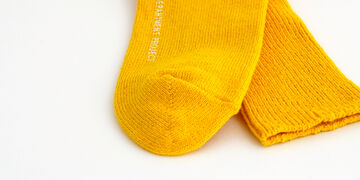 오리지널 코튼 양말 옐로우 25-27cm,Yellow, small image number 1