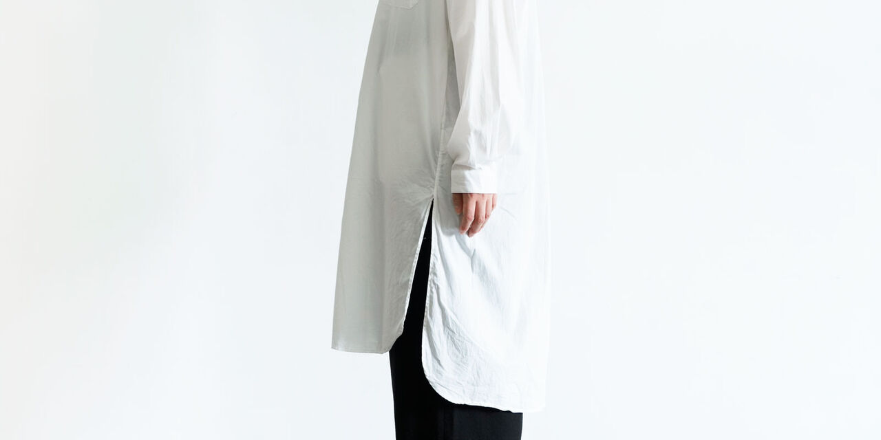 LONG SHIRT 그레이 S,Gray, large image number 5