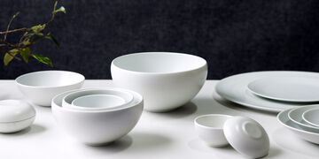 White Moon Bowl 17cm,, small image number 5