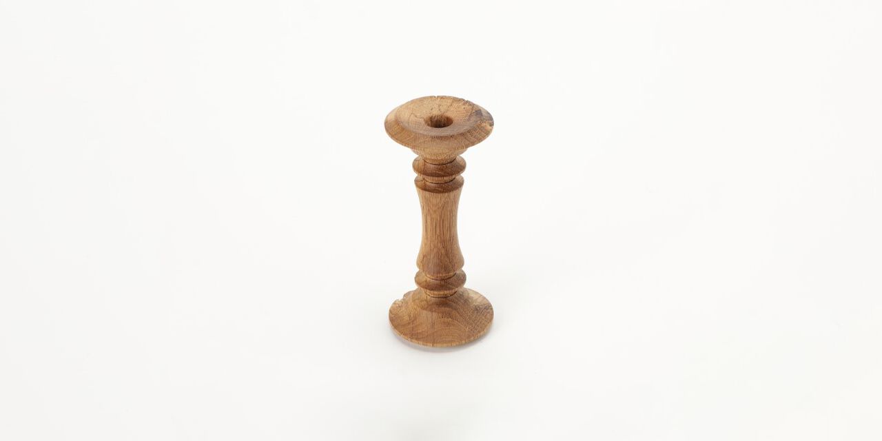 Wooden Flower Vase "Bobbin",, large image number 1