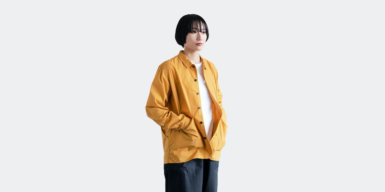 백 포켓 셔츠 머스타드 L,Mustard, large image number 2
