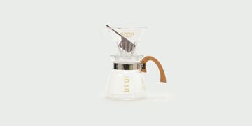 KONO Meimon 4-Cup Coffee Dripper with Wood Handle,, small image number 2