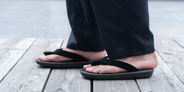OJOJO 01 / Black Strap / Artificial Leather Insole,Black, small image number 6