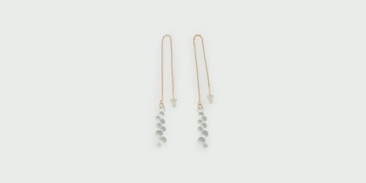 Hand-made Glass Earrings ”Gloss”